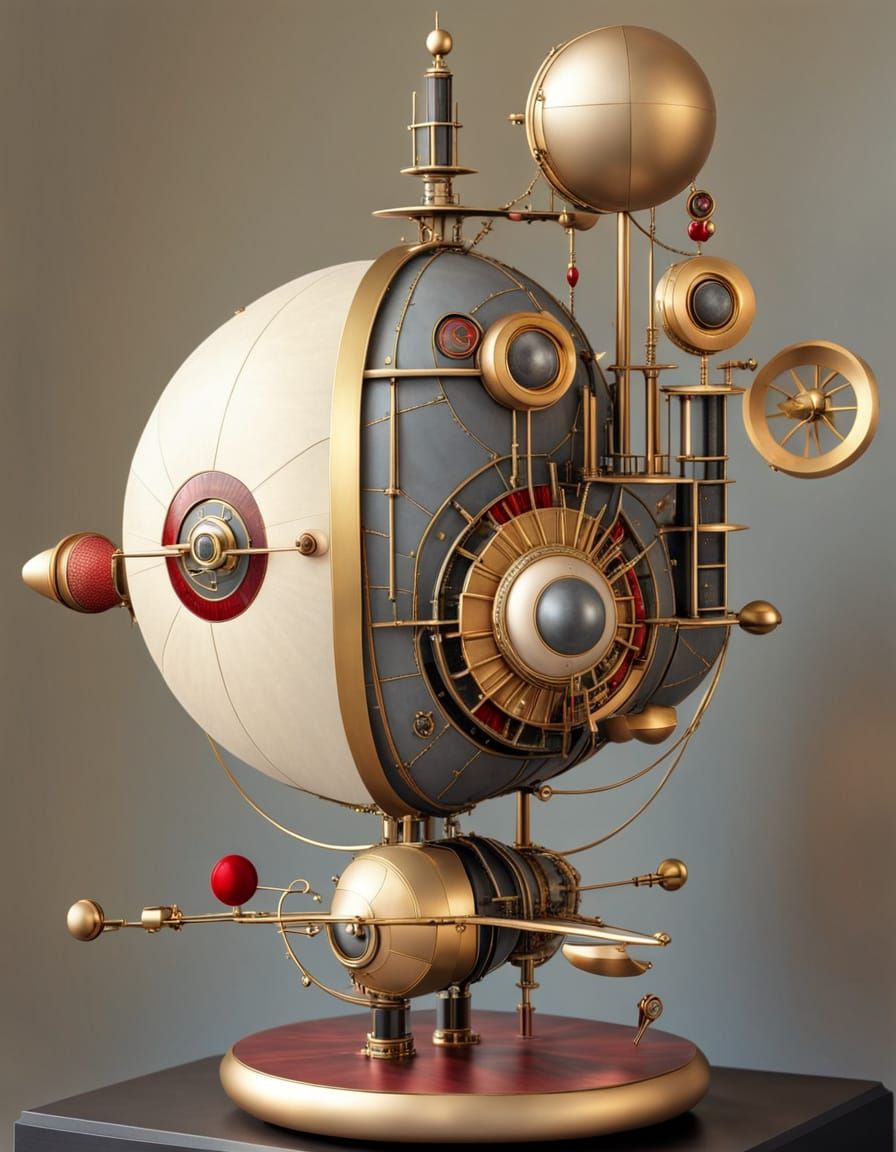 Steampunk satellite