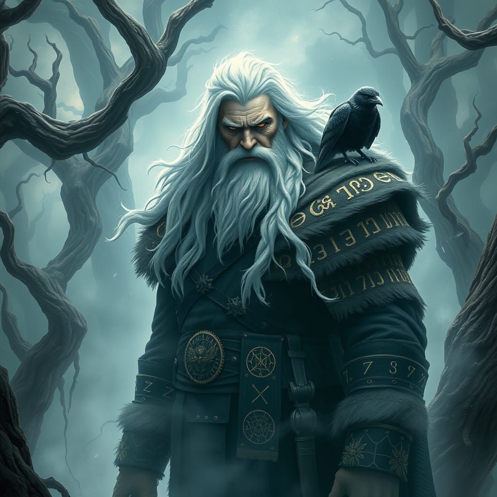 Ethereal God of Wisdom Radiates Power