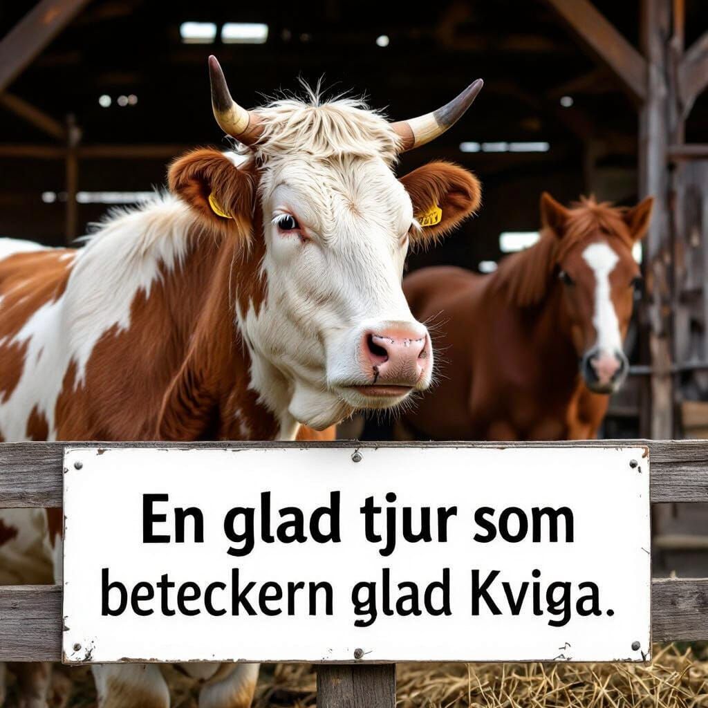 Happy Bull Mating with Joyful Heifer