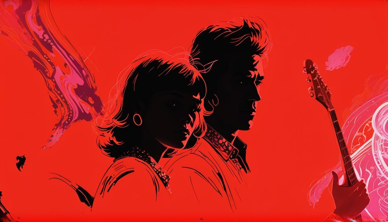 Merseybeat Band on Dreamlike Stage as Matte Painting