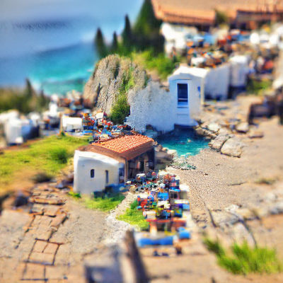 Picturesque Greek Village by the Sea