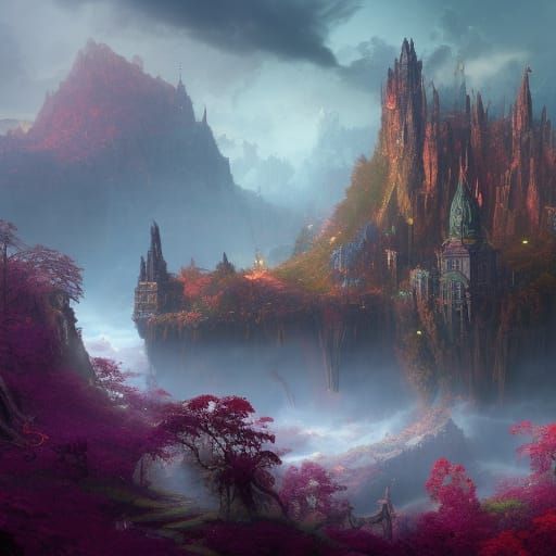 Fantastical Matte Painting: A Spark of Imagination