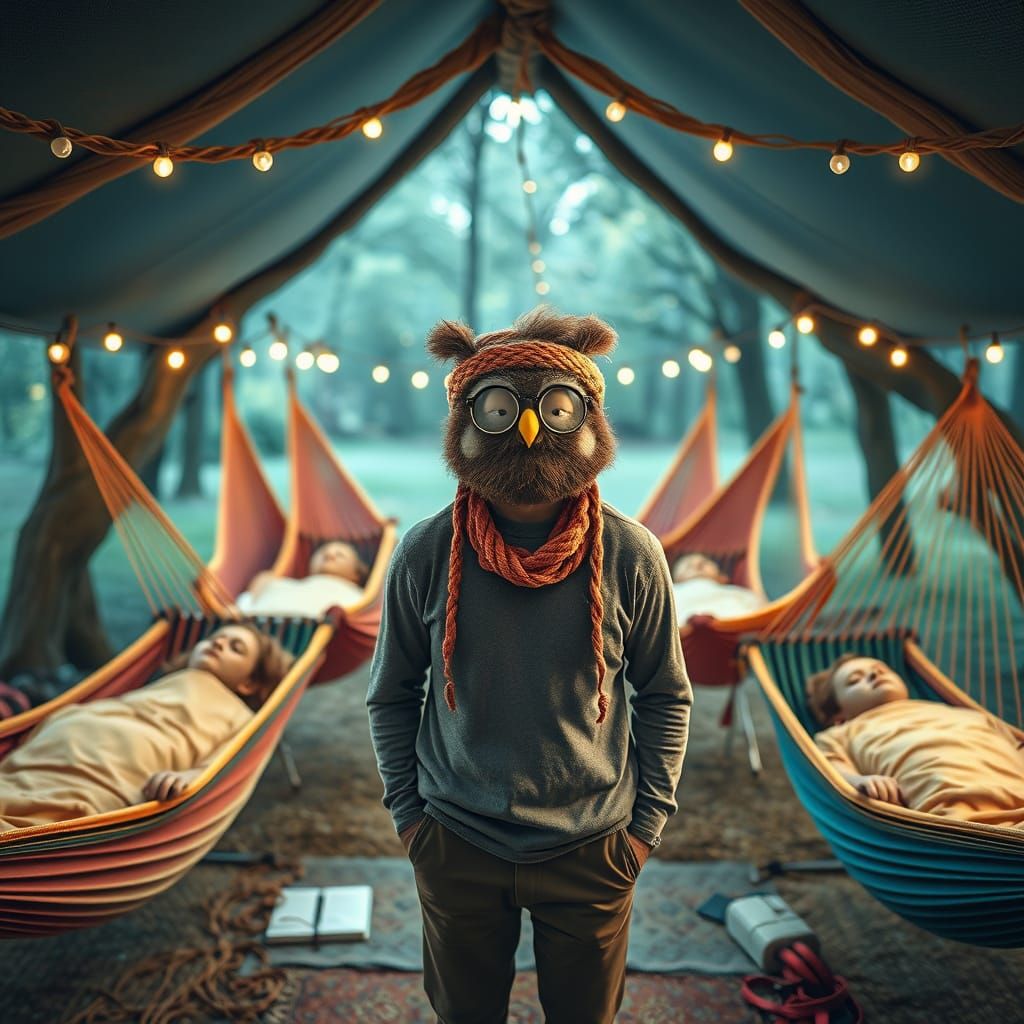 Coach Hoot's Whimsical SnoozeCamp: A Dreamy Retreat