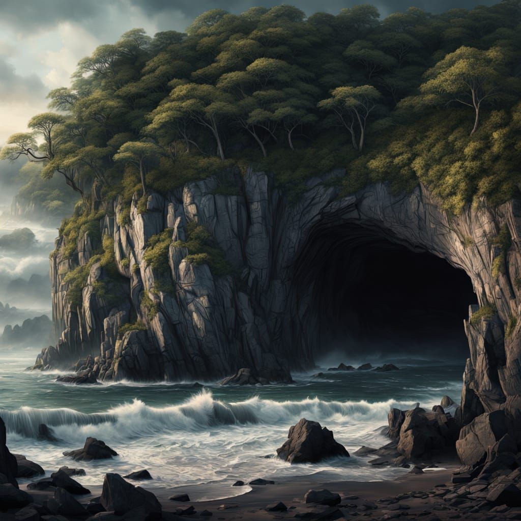 Ethereal Cliffside Oasis