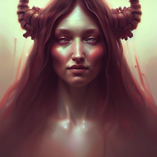 Vibrant Biomolecule Portrait in Photorealistic Digital Art