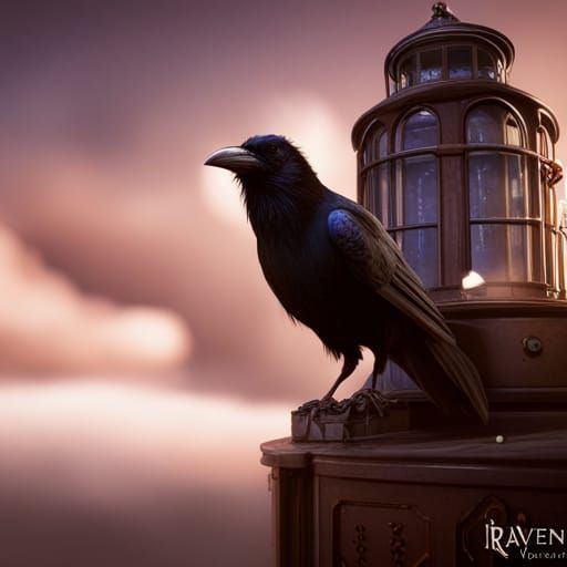 Raven in Bioshock Style: Detailed Matte Painting