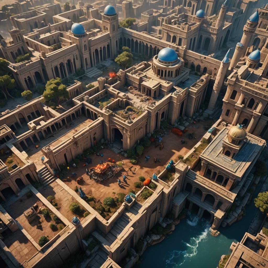 Dramatic Confrontation in Detailed Fantasy Art