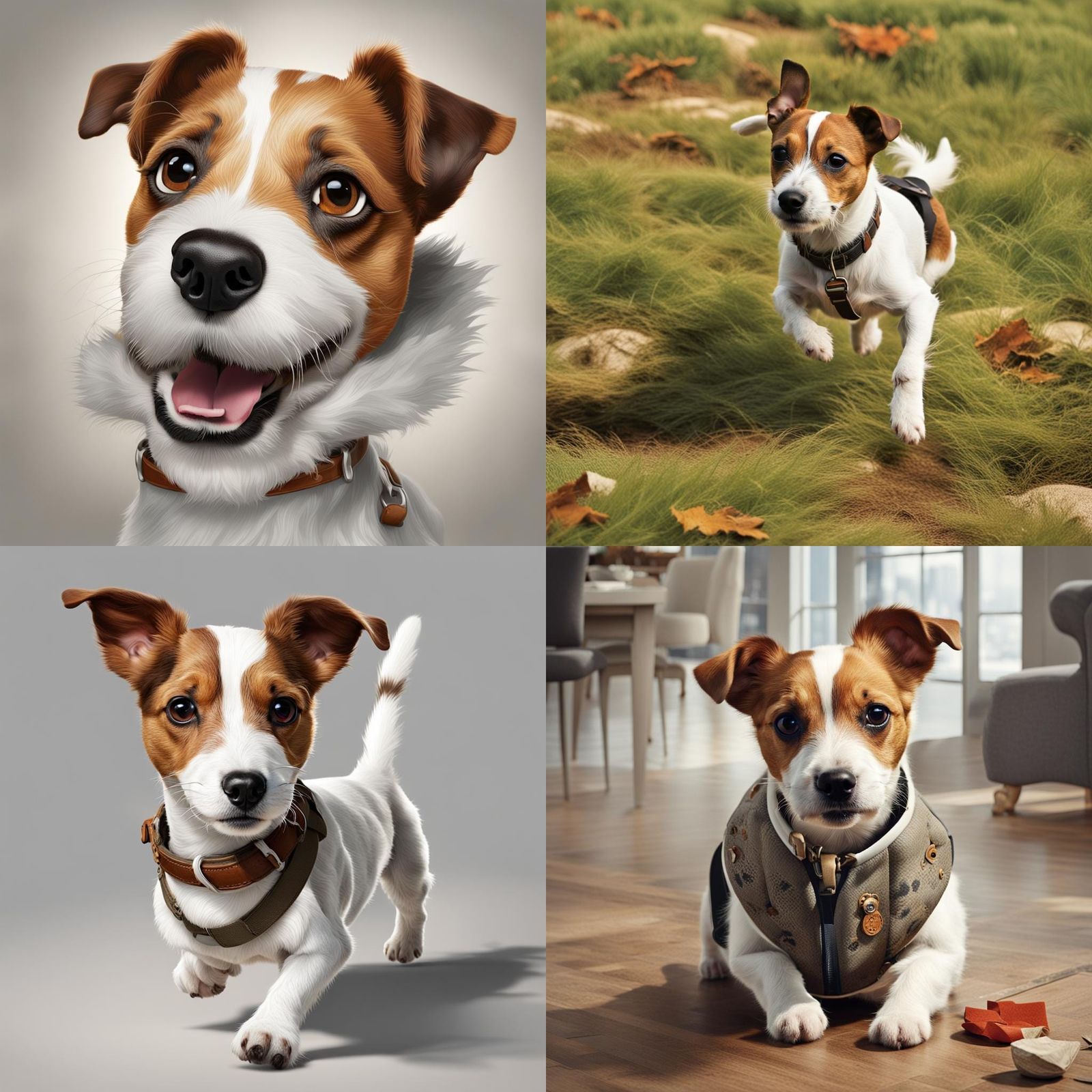 Energetic Jack Russell Terrier Playing