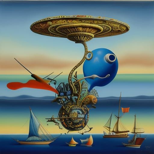 Surrealism after the style of Salvador Dali