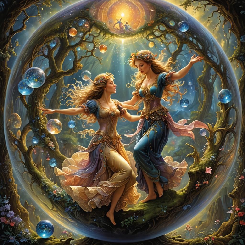Enchanted Spheredancer in Whimsical World