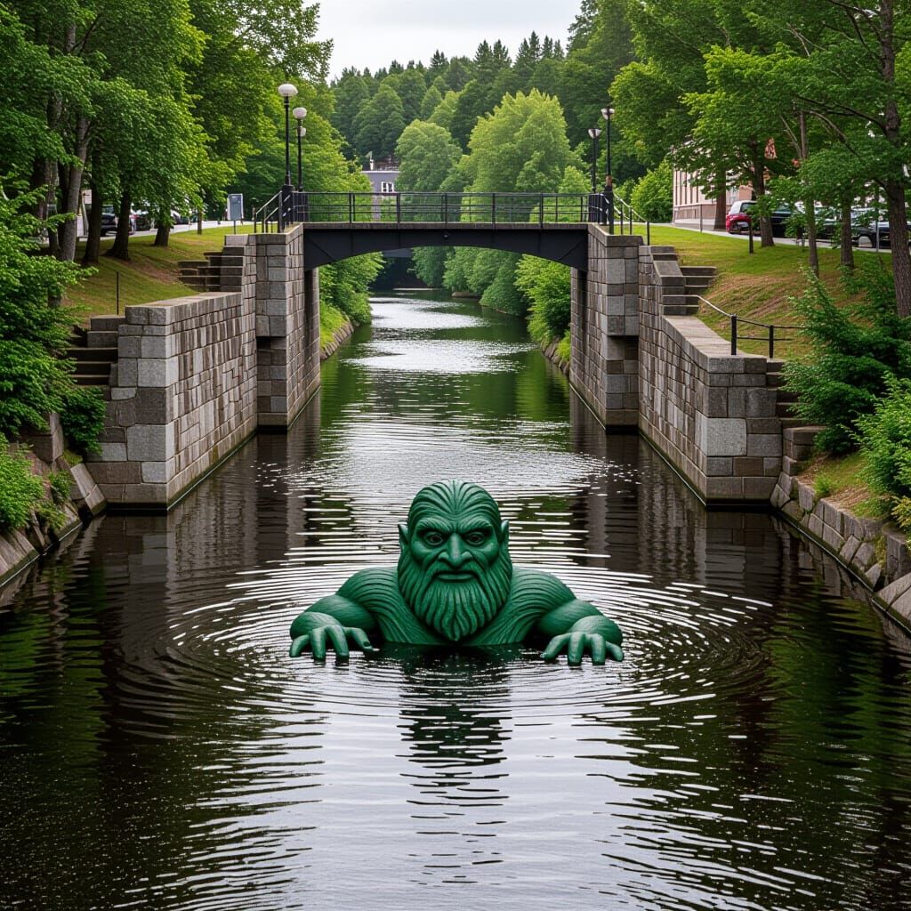 Awesome River Trollhättan Landscape