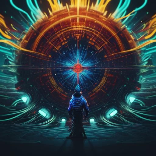 Glowing Body Art in a Hyper-Realistic Style