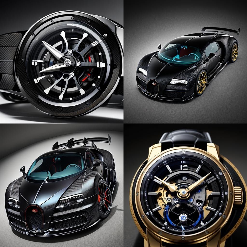 Carbon Fiber Bugatti Tourbillon Watch