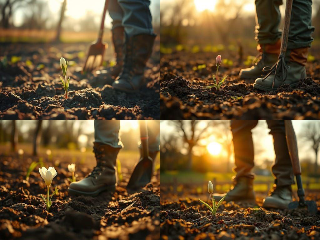 Blooming Hope in Early Morning Light