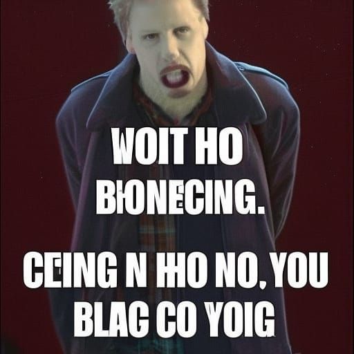 Surreal Bloated Figure in Frozen Wasteland