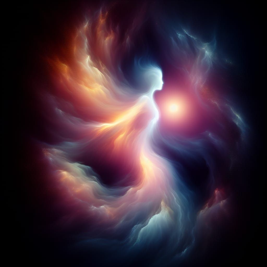 Ethereal Soul: Abstract Nebula Representation