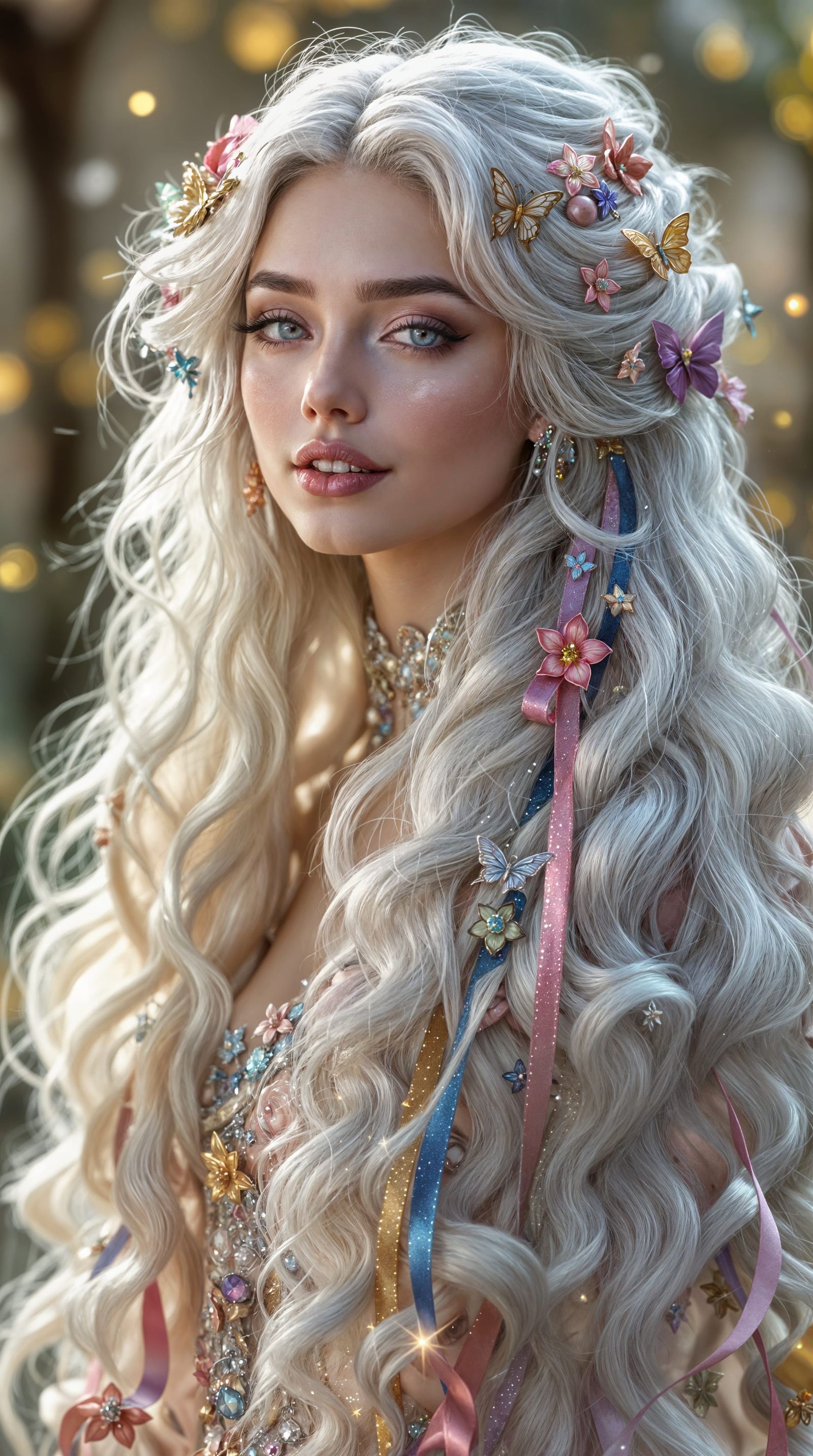 Hyperreal Fairy Princess in Dreamlike Fantasy Realm