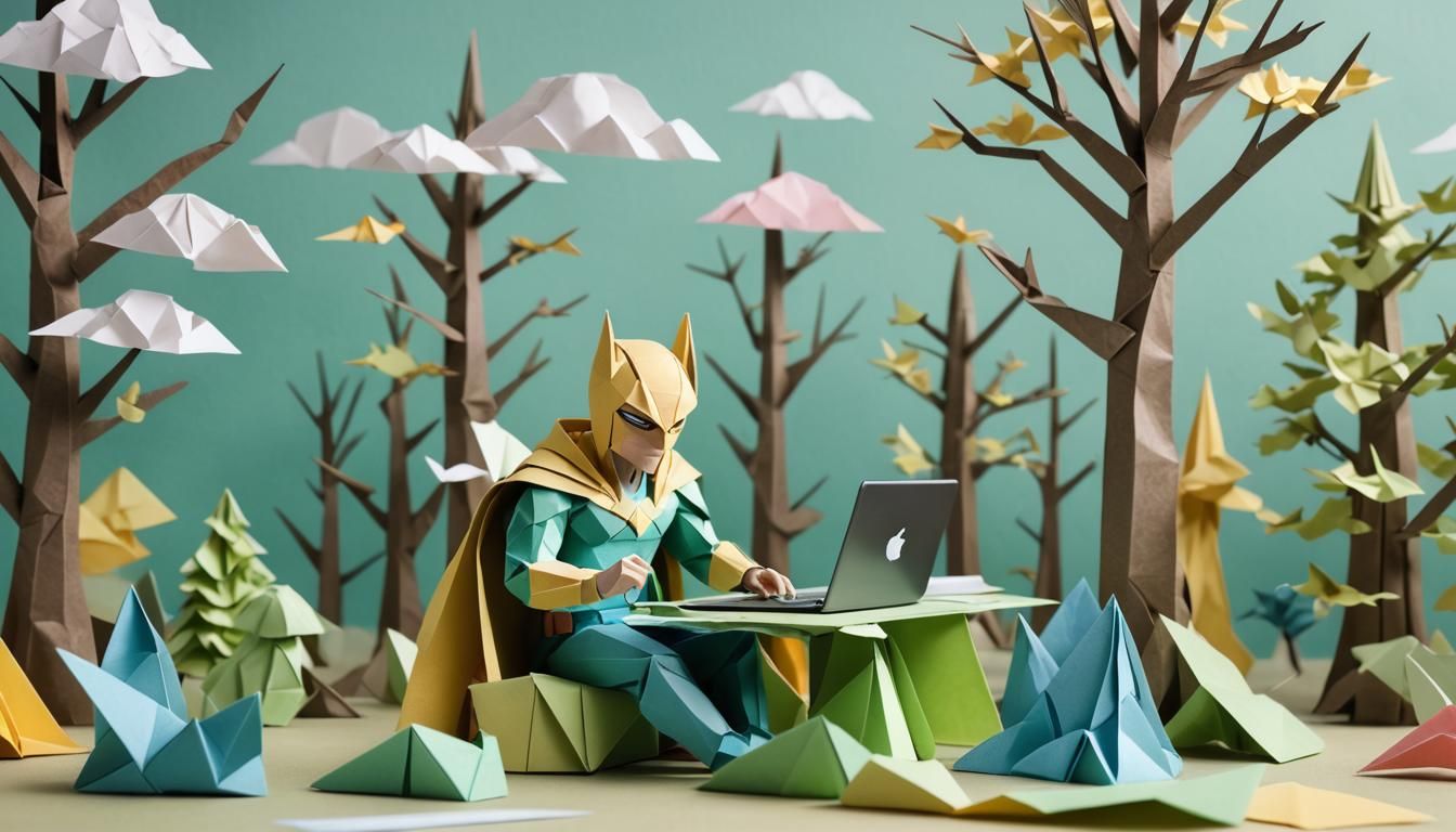 Origami Superhero Creates a Website