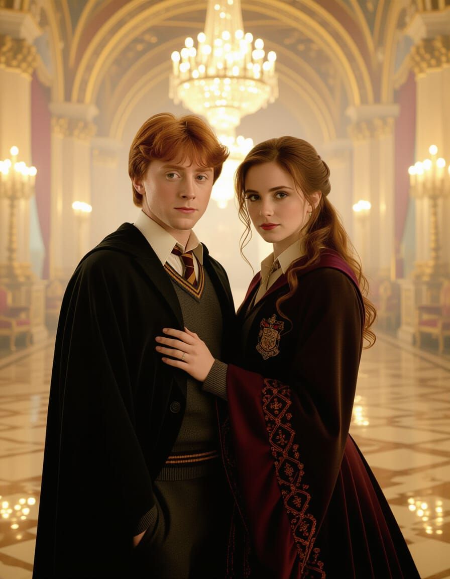 Ron and Hermione in Dreamlike Surrealism