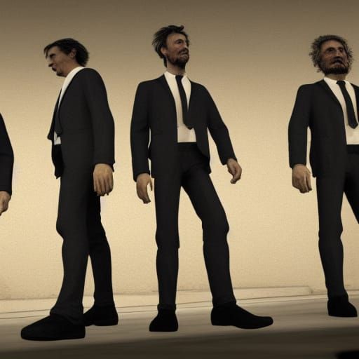 Reservoir Dogs as Detailed Matte Painting