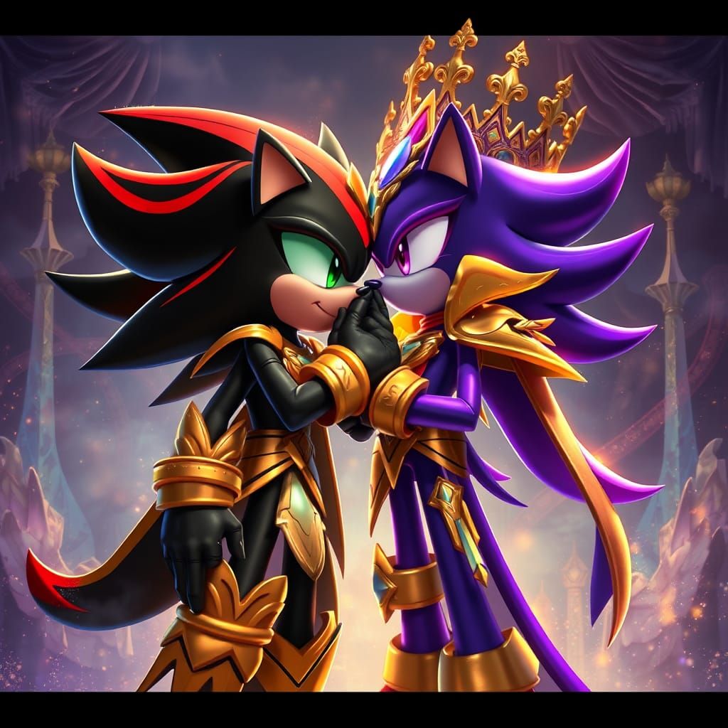Shadow the Hedgehog: Romantic Alternate Self Kiss