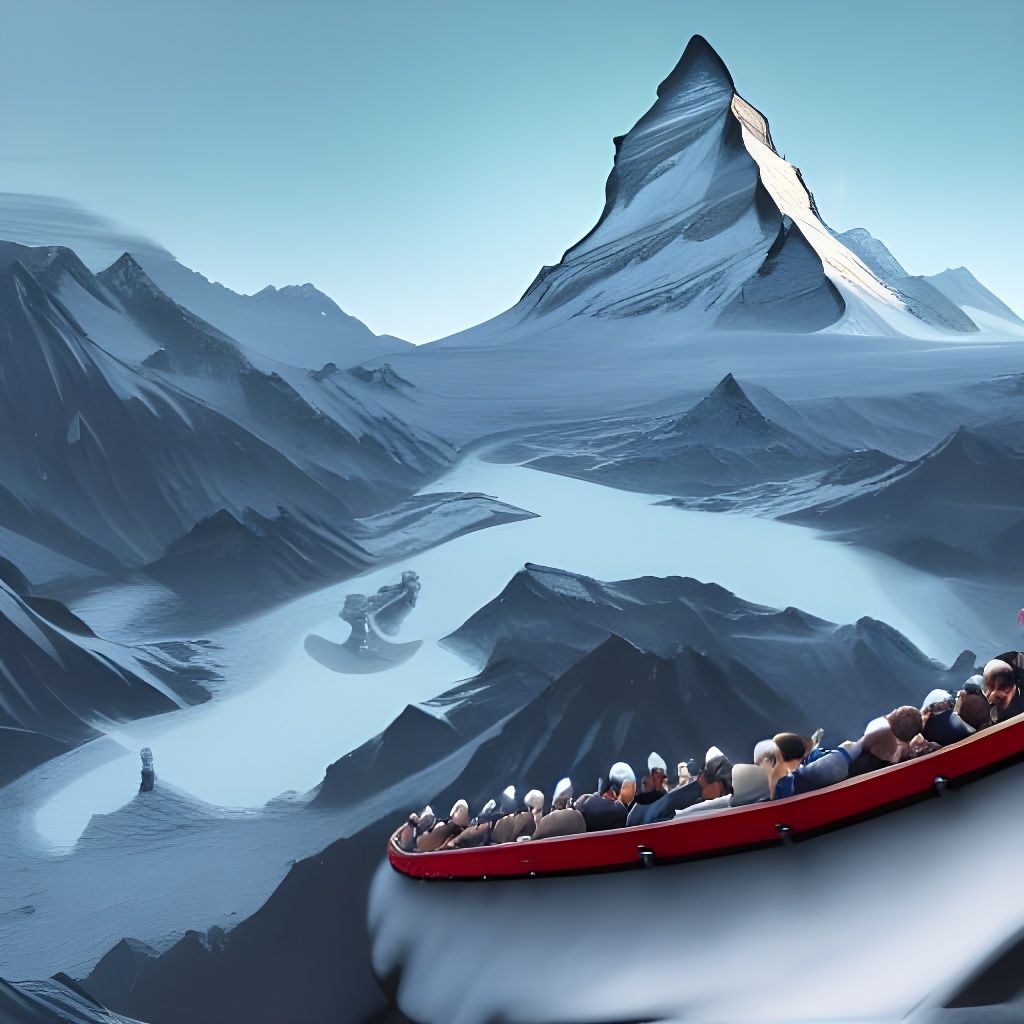 Matterhorn Bobsleigh: Detailed Matte Painting