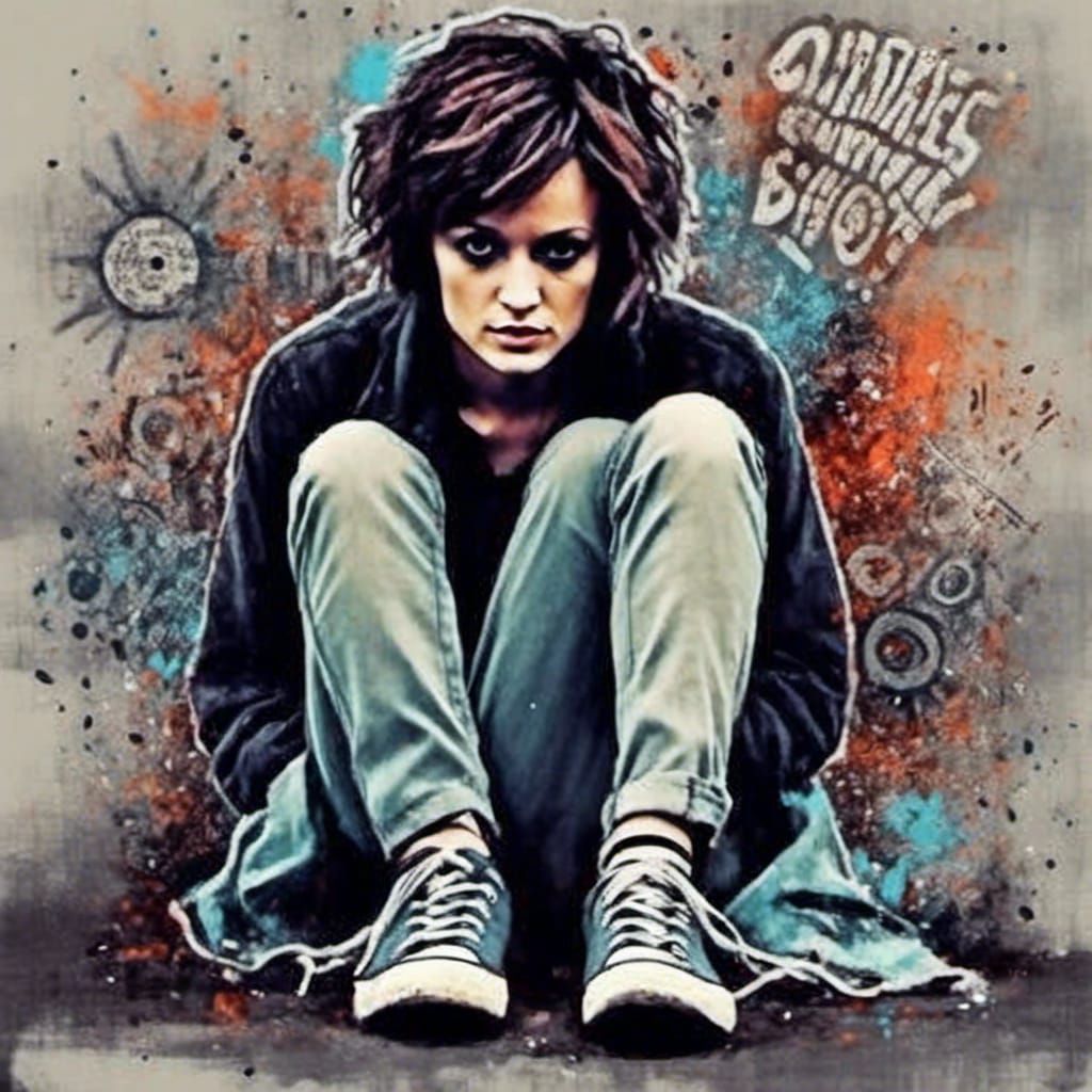 Paranormal Investigator in Astral Ghostscape, Expressionist ...