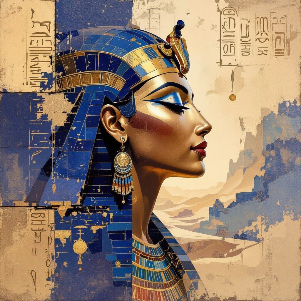 Abstract Egyptian Art: Regal Power and Ancient Mystique