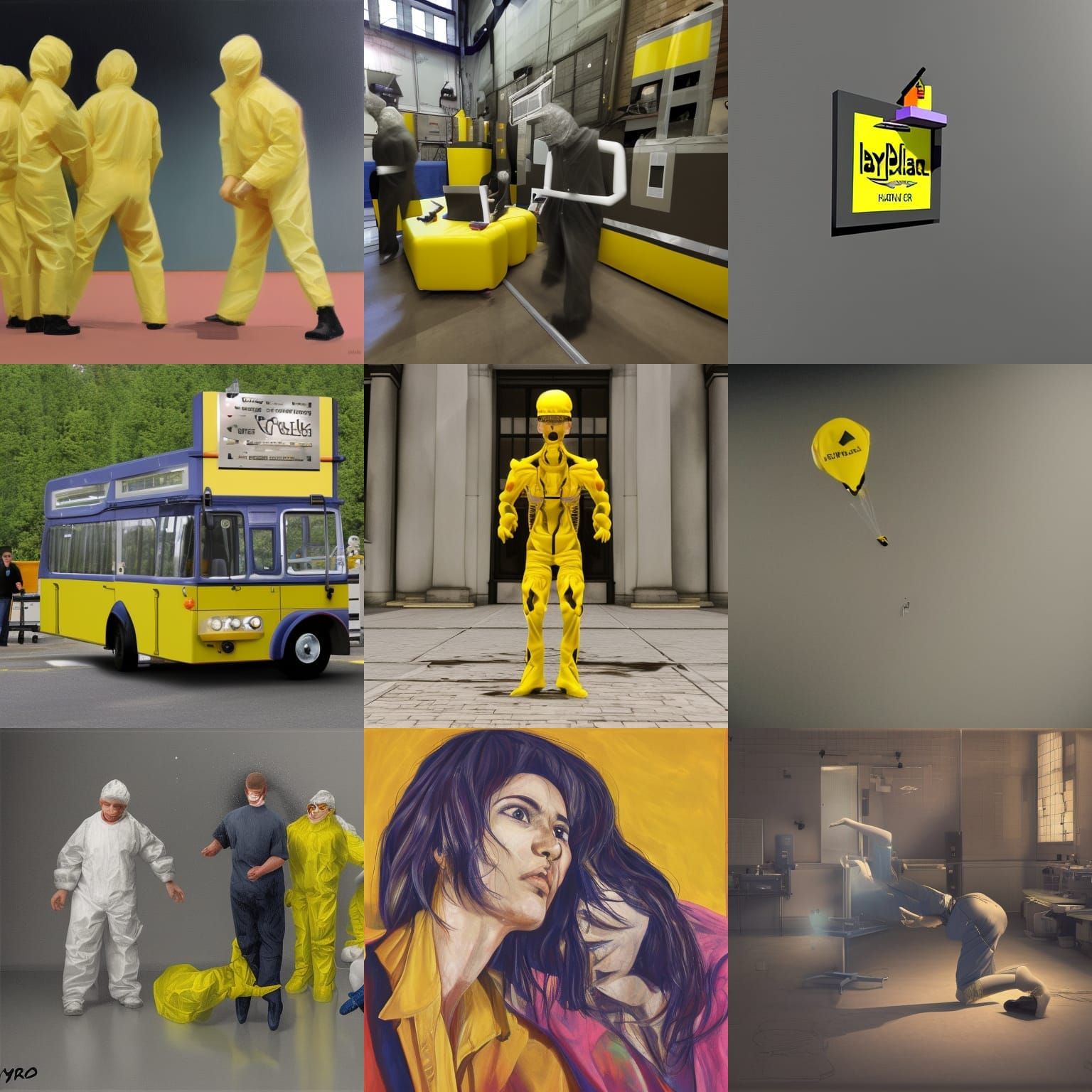 Scientists in Hazmat Suits Dancing in Backrooms