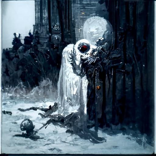 Death Clock in Dark Fantasy Style