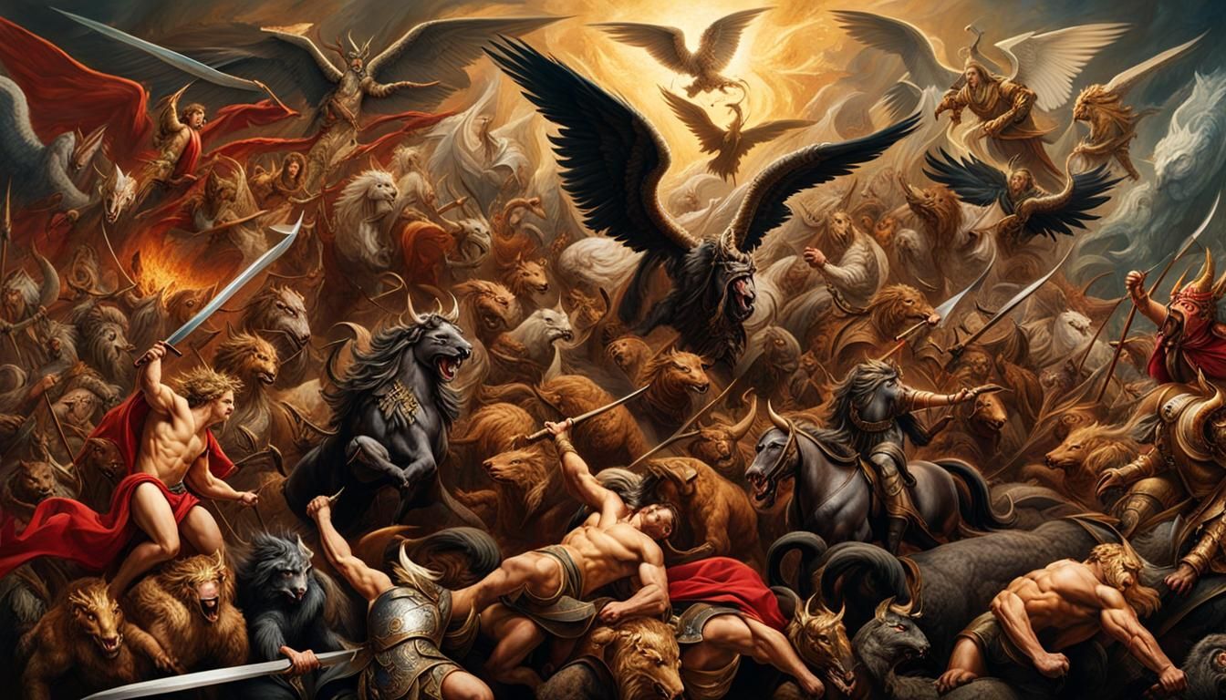 God's army versus Satan's army
