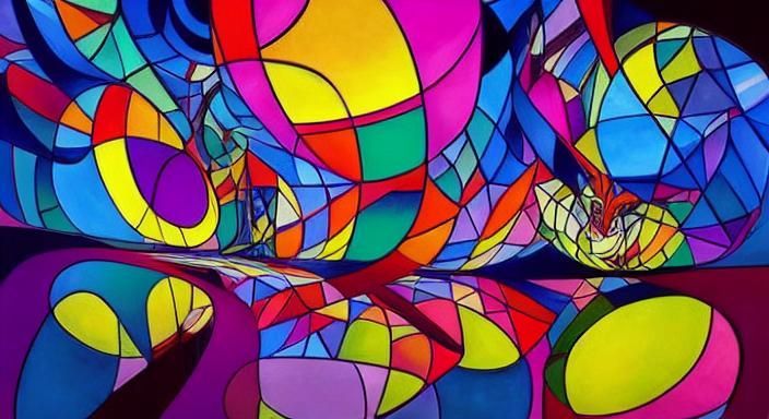 Surreal Kaleidoscope Dreamscape in Digital Art Style