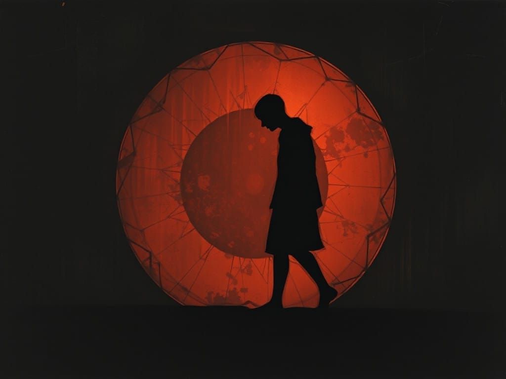 Dark Self-Sabotage Cycle in Geometric Shadows