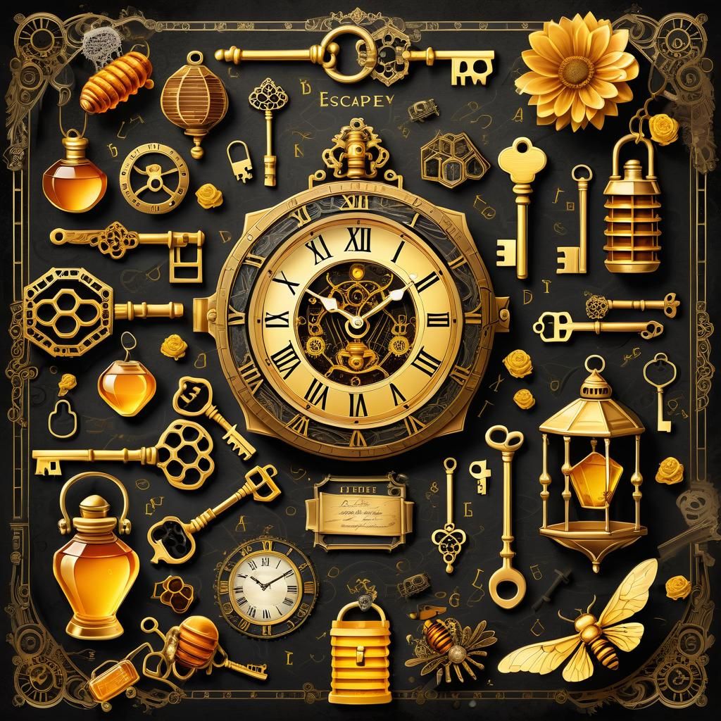 Honey Escape Room Concept Poster