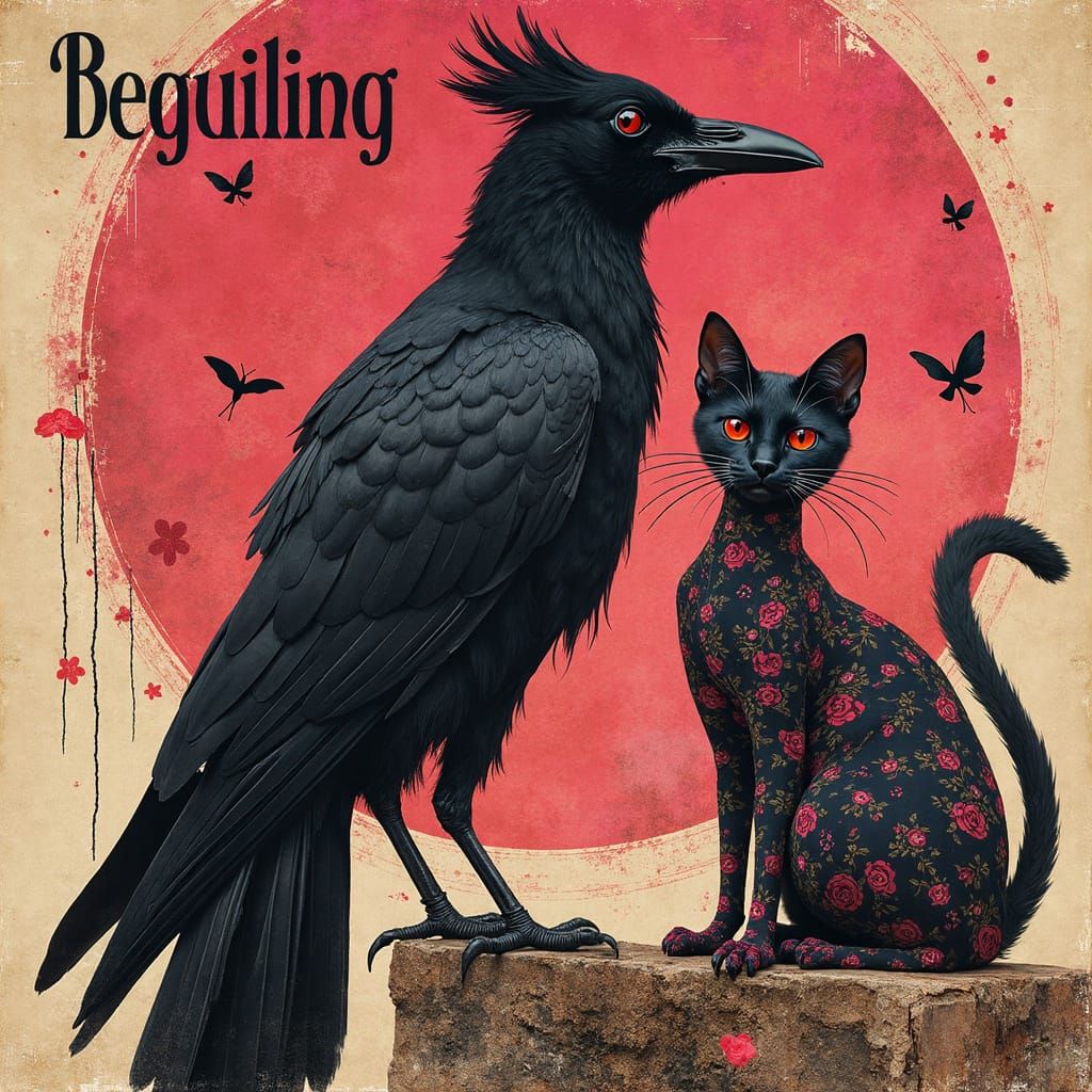 Beguiling: A Bauhaus Collage with Retro Flair