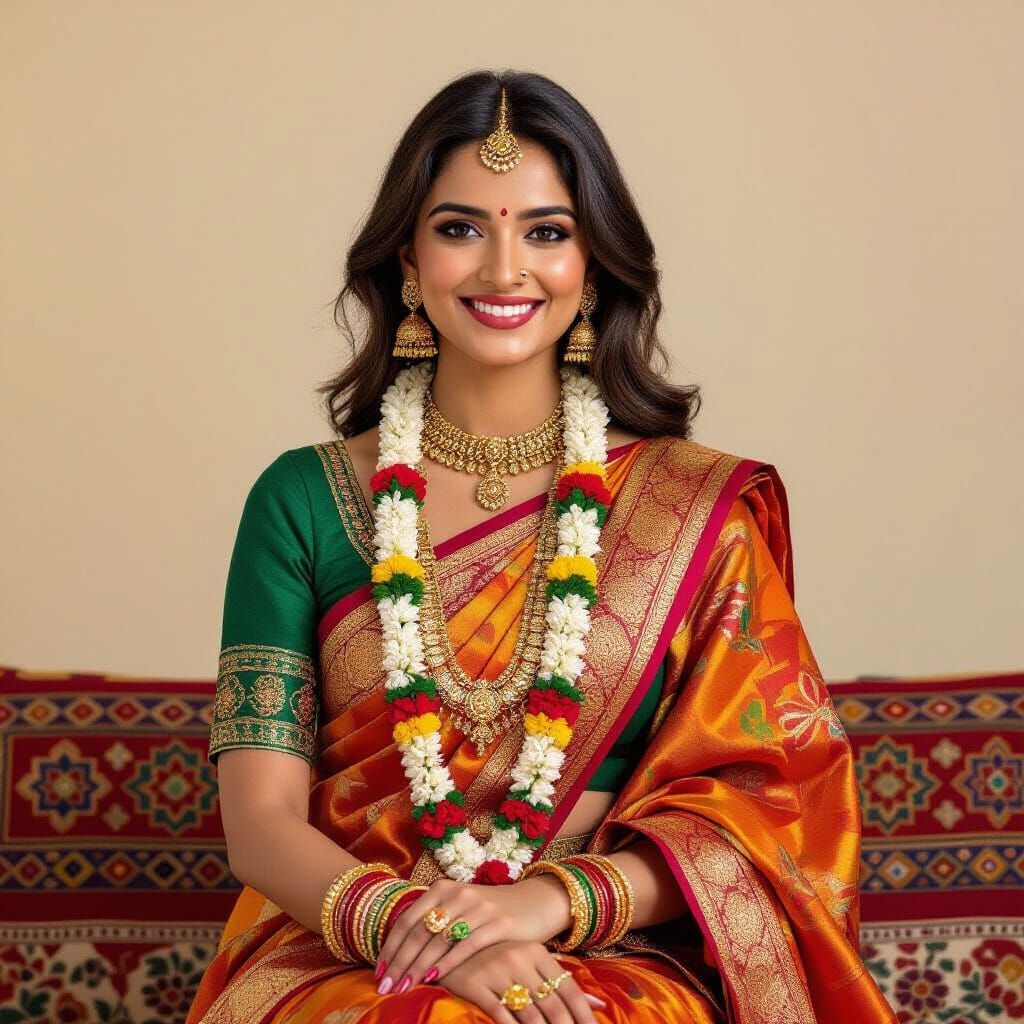 Rakhi Celebration: Threads of Tradition in Folk Art Style