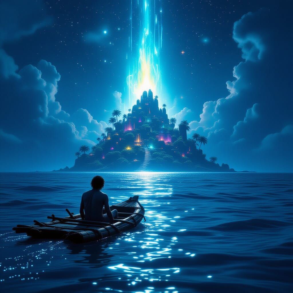 Man Adrift Sees Miraculous Island Oasis