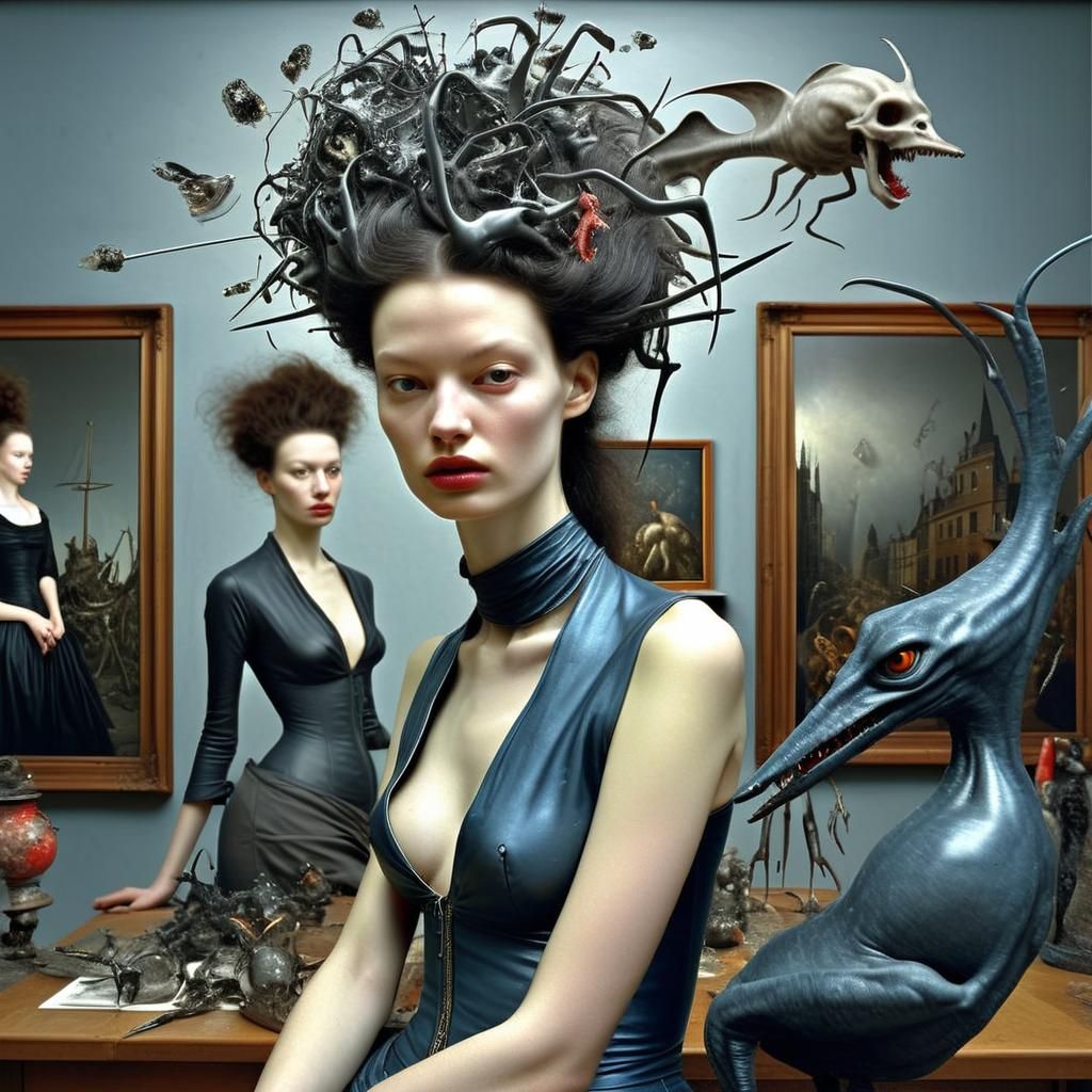 17th Century Life in a Strange Abstract Portrait