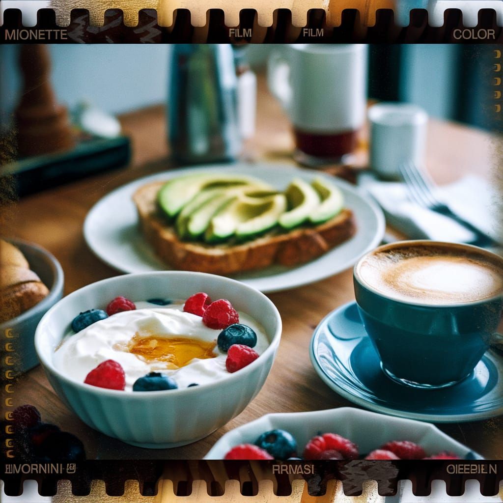 Healthy Morning Breakfast Still Life