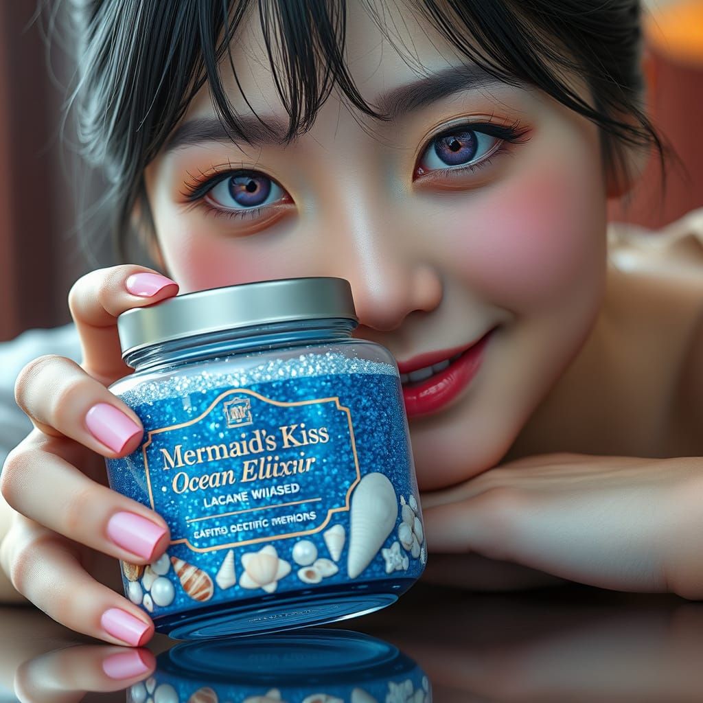 Glowing Mermaid's Kiss Face Mask Adored by Yae Miko