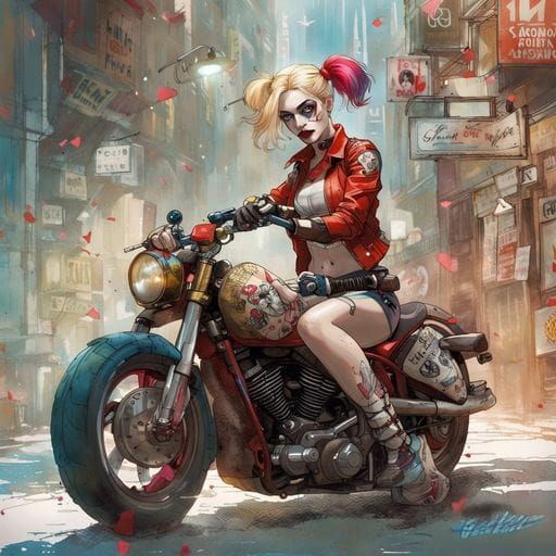 Motorcycle and Rider