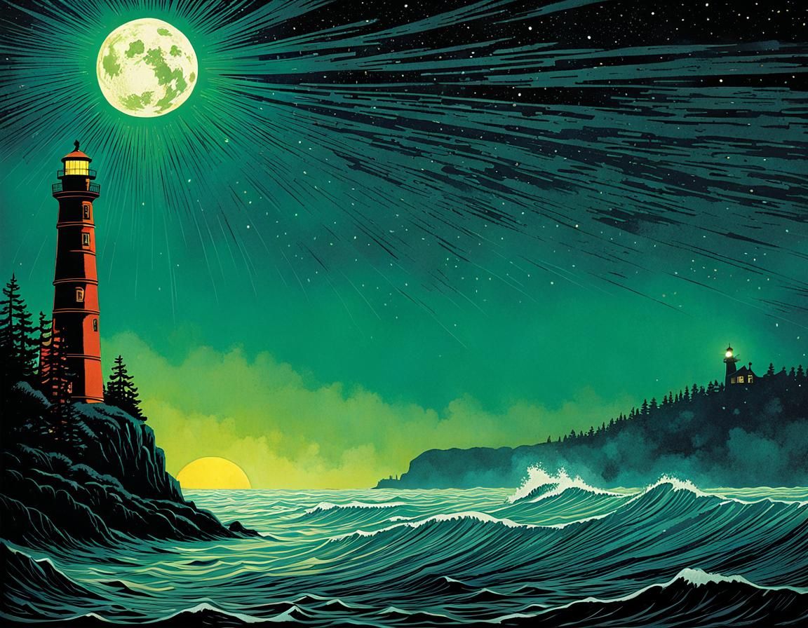 Lighthouse Keeper's Mysterious Secret Revealed in Elegant Si...