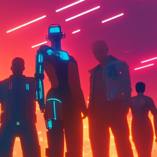 Robots Divide Planet in Cyberpunk 2099 Style