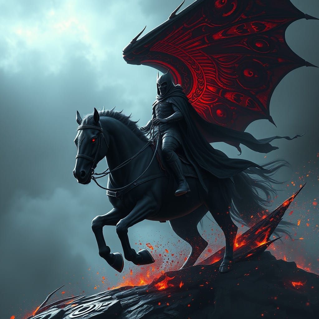 Death on a Fiery Black Steed