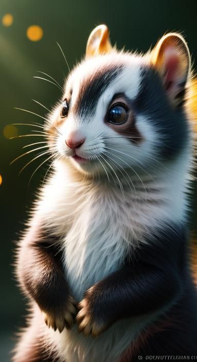 Cute Kitten Panda Squirrel Animal Hybrid Babies