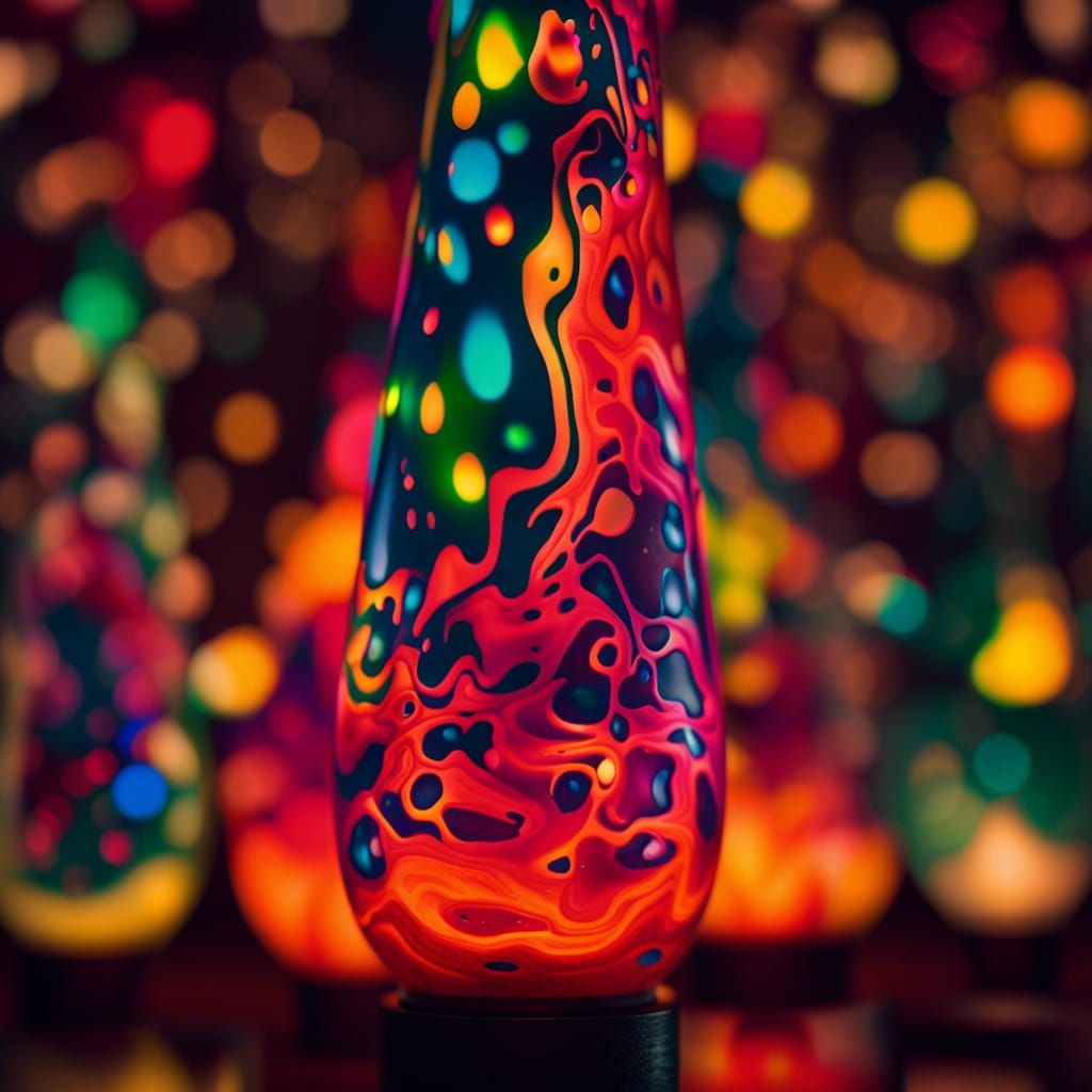 Mesmerizing Lava Lamp in Professional Photography Style