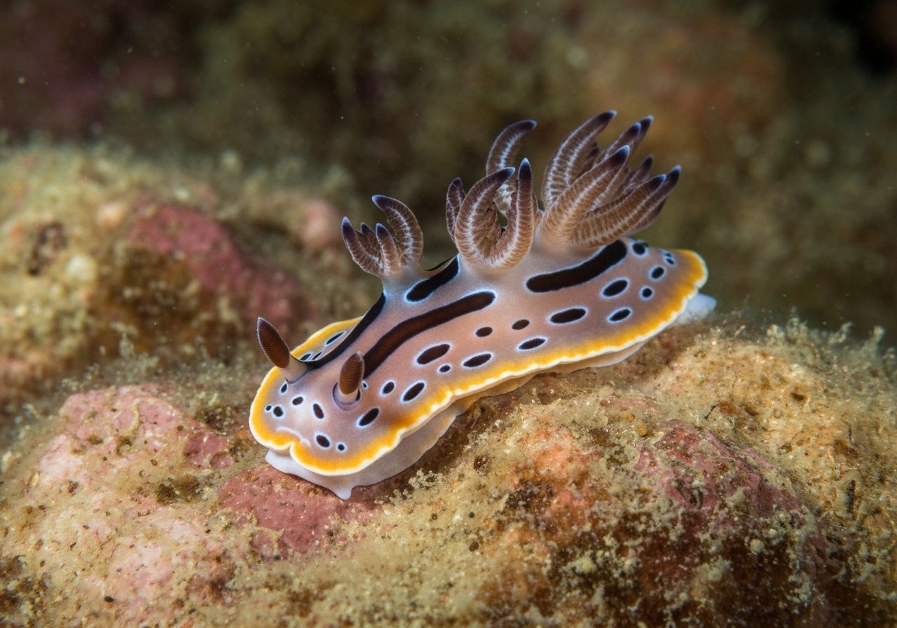 Vibrant Chromodoris Quadricolor Nudibranch
