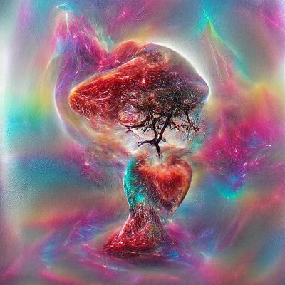 Heart Tree: A Cosmic Holographic Illustration