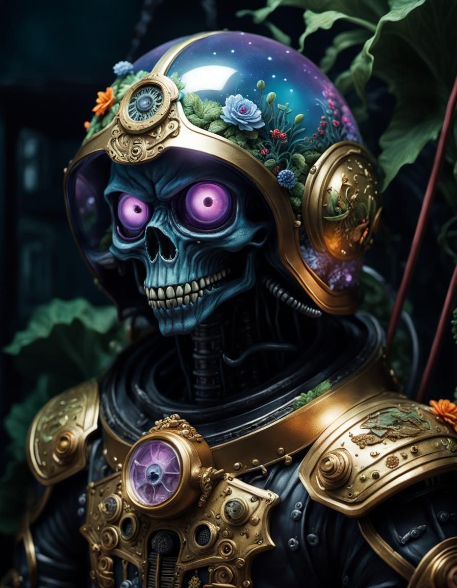 Haunted Anthropomorphic Fridge Monster in Eerie Kitchen