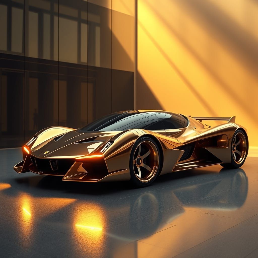 Futuristic UFO Car by Da Vinci and Ferrari